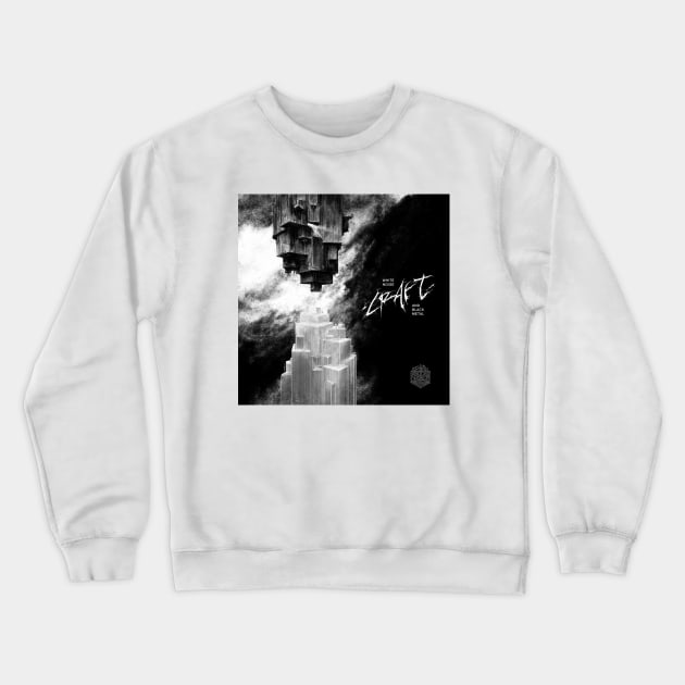 craft white noise and black metal Crewneck Sweatshirt by Mendozab Angelob